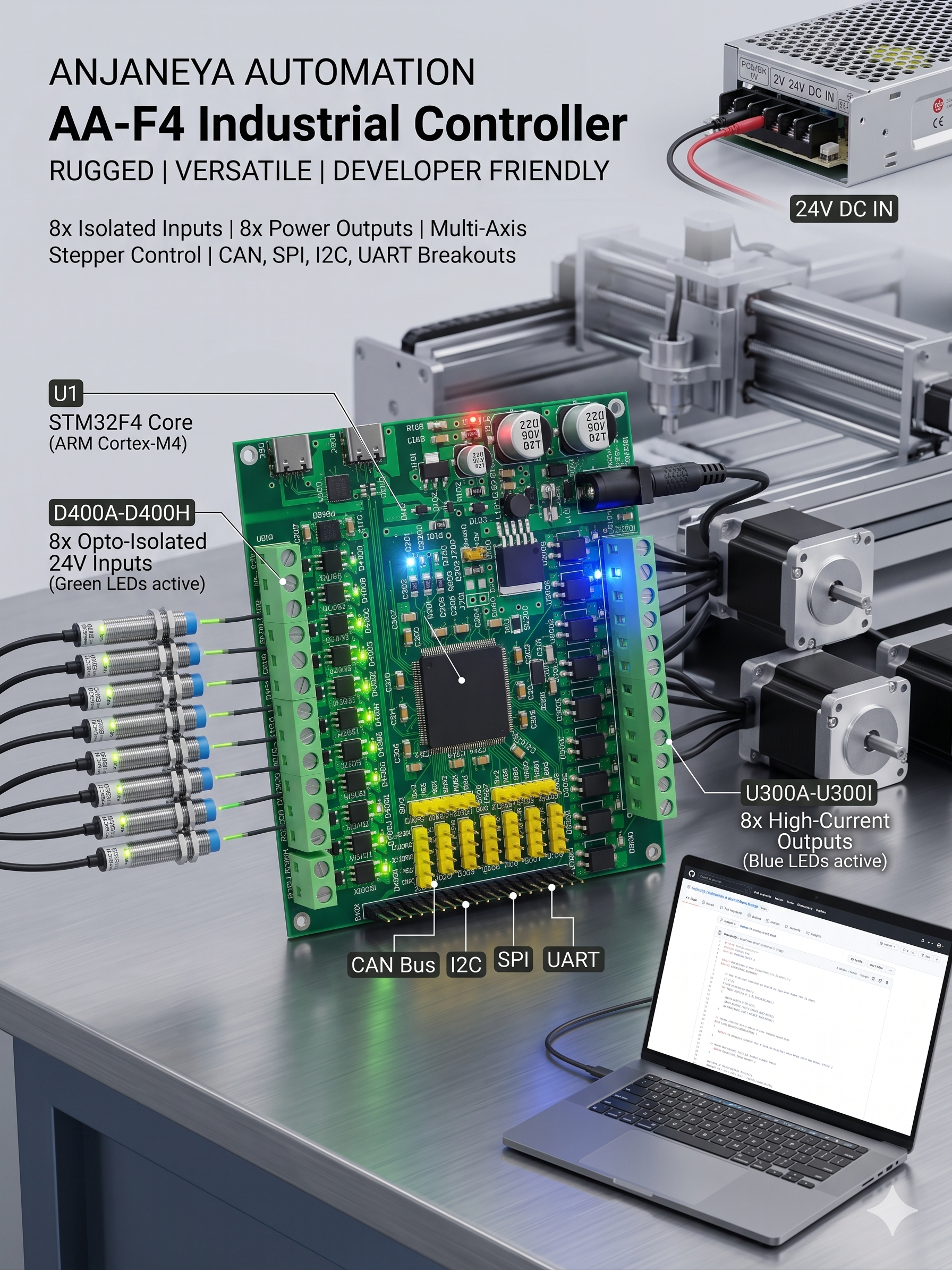SMZ-F2000 AI-ready industrial automation controller board